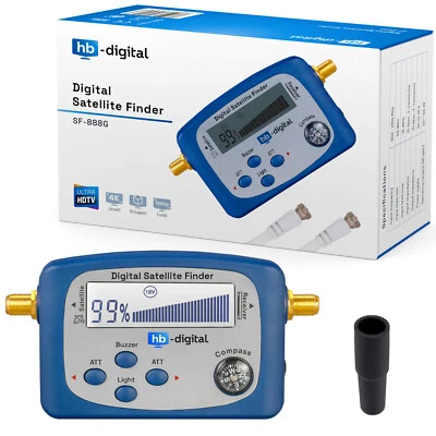 Satfinder SF-888G Sat Finder SATFINDER Sat-finder Display LCD Bussola Cavo F - Immagine 1 di 4