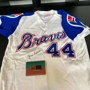 Hank Aaron Signed Authentic 1974 Atlanta Braves Game Jersey Upper Deck UDA COA - Picture 1 of 12