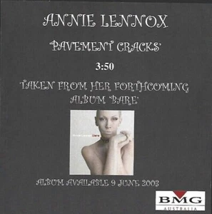 Annie Lennox - "Pavement Cracks" BMG Australia 1 Track Promo CDR **Rare** EXC - Picture 1 of 6