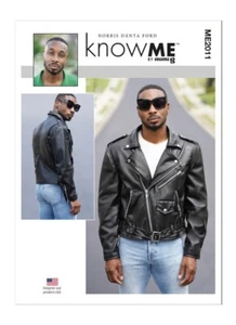 KNOW ME Simplicity Sewing Pattern 2011 Men's Biker Jacket 44-52 - Picture 1 of 7