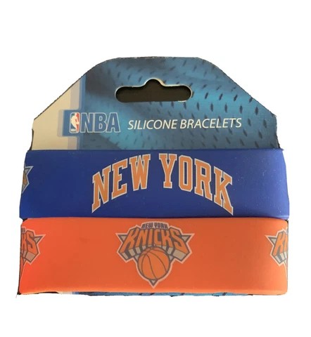 Rubber Wristband Bracelet Set Of 2 New York Knicks Cover