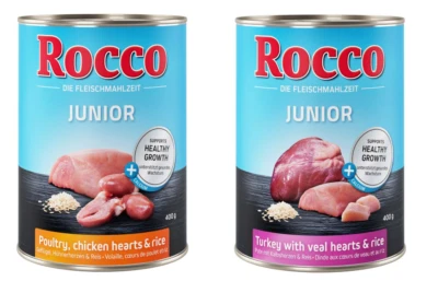 Rocco Junior Nassfutter 12x400g für gesunde Entwicklung Welpen - Bild 1 von 4