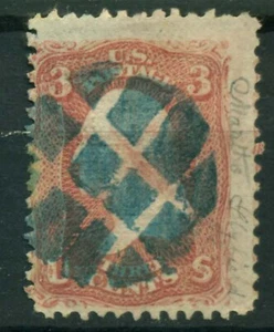 (4190) FANCY/CORK CANCEL SCOTT #95 W/ BLUE CANCEL - Picture 1 of 1
