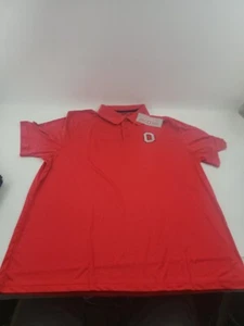 Ohio State Buckeyes Scarlet & Gray Men's Red Polo Logo Size XXL - Brand New - Picture 1 of 9