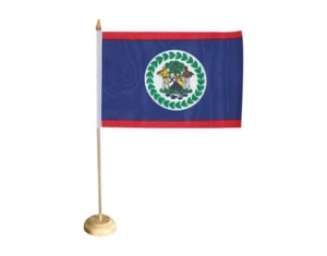 Tischflagge Belize belizische Tischfahne 15x22cm - Bild 1 von 1