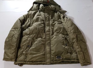 US Army 1st Infantry Division The Big Red 1 giacca imbottita con cappuccio grande verde * - Foto 1 di 15