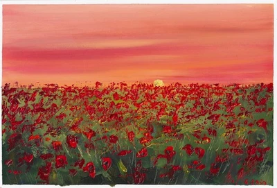 pintura original 20 x 30 cm 64BM obras de arte pinturas al óleo pintura impasto paisaje Foto 1 de 3