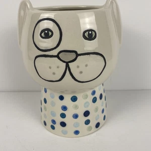 Threshold Ceramic Puppy Dog Pet Planter White 4” Home Decor Planter  - Picture 1 of 6