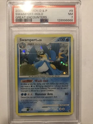 2008 Pokémon Swampert 9/106 Great Encounters Holo Psa 7 NM - Image 1 of 2
