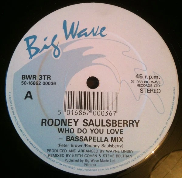 Rodney Saulsberry - Who Do You Love, 12", (Vinyl) — 第 1/1 张图片