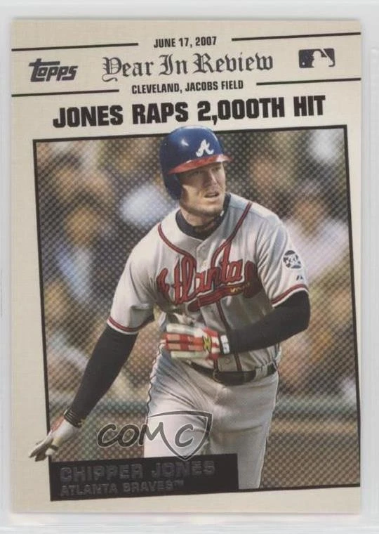 2008 Topps Year in Review Chipper Jones #YR78 HOF - Image 1 of 2