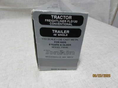 NEW OPEN BOX, TONKIN TRUCK CLASSIC 1985 CAT FREIGHTLINER 1/53 SCALE - Image 1 of 4