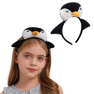 Adults Kids Hair Accessory Masquerade Headwear Durable Penguin Shaped Headband - Picture 1 of 22