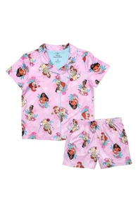 Juego de pijama de princesa para niñas Centric Brands de 2 piezas - Top abotonado con cuello y... - Imagen 1 de 3