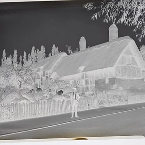 Foto Negative Lot Indiana Sorte B&W Menschen Gebäude Porträts Candid L452 - Bild 1 von 8