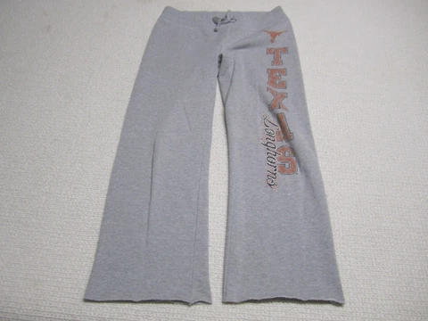 Texas Longhorns Pants Womens Large Gray Sweatpants University Casual Cotton Cover