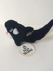 De colección 1989 Musical BABY SHAMU Peluche Mar World Colg Tags Sea World Asesina Ballena - Imagen 1 de 11