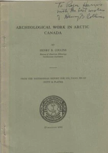 Henry B. Collins Autographed Arctic Canada Archelological Cover D.87 - Picture 1 of 1