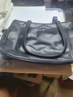 Cartera negra de cuero sintético Lauren Ralph Lauren Foto 1 de 4