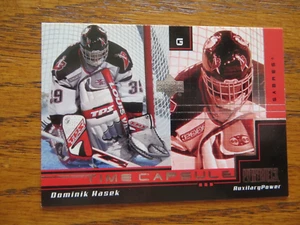 Cápsula de tiempo auxiliar Powerdeck 2000 Upper Deck Aux-TC5 Dominik Hasek Sabres - Imagen 1 de 2