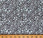 Cotton Money Dollars Hundred Dollar Bills Cash Fabric Print by the Yard D564.59