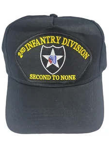 US ARMY SECOND 2ND ID INFANTRY DIVISION HAT 2 CAP INDIAN HEAD VETERAN SOLDIER - Picture 1 of 1