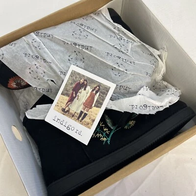 Botines para mujer Indigo Rd forrados de piel sintética bordados florales talla 10’s Foto 1 de 4