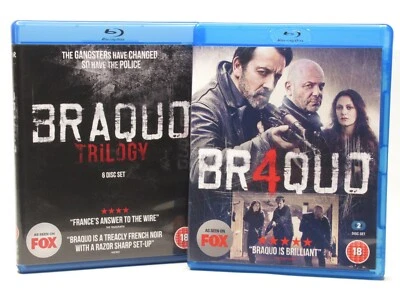 Braquo Series 1-4 Blu-Ray 2009 Jean-Hugues Anglade Crime Thriller French TV Show - Image 1 of 4