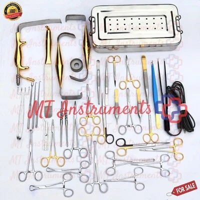 Conjunto de 38 instrumentos de aumento de mama Tebbetts cirurgia plástica - Imagem 1 de 3