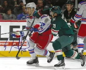 Autogramm 8x10 RYAN SPROUL New York Rangers 8x10 Foto - mit COA - Bild 1 von 1