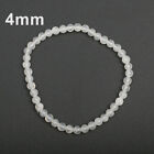 4/6/8/10mm Natural Selenite Bracelet Gemstone Beads Crystal Healing Reiki Gifts