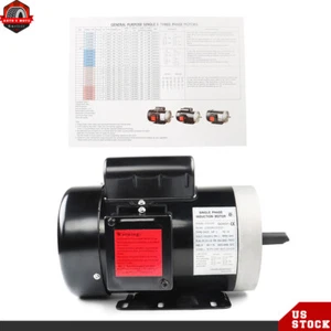 Motore elettrico per uso generale 2 HP - 3450 giri/min, 115/230 V, alloggiamento TEFC - Foto 1 di 12