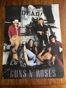 Guns N’ Roses Dead! Póster promocional original 1991 Geffen Records 23x30 envío gratuito - Imagen 1 de 9