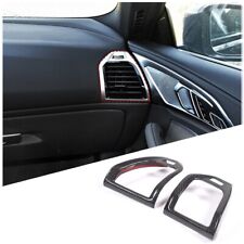 2*Real Carbon Fiber Side Air Outlet Vent Cover Trim For BMW 8 Series 2019-2022