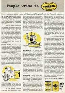 1978 Vintage Print Ad People Write to Pennzoil Have a question about motor oil? - Bild 1 von 2