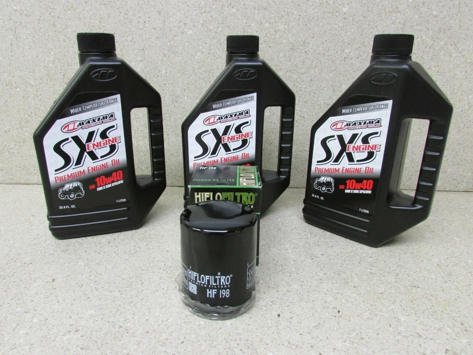 09-14 POLARIS RZR 800 UTV OIL CHANGE KIT SXS 10W40 PREMIUM OIL & FILTER - Image 1 of 1