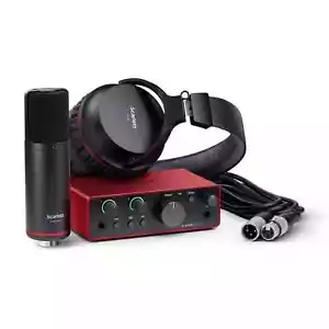 Focusrite Scarlett Solo Studio 4th Gen USBC Audio Interface Bundle Mic Headphone - Picture 1 of 23