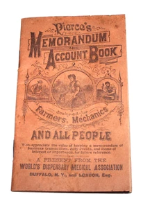 Antique 1912 Pierce's Memorandum Account Book Farmers Mechanics CSM1 - Picture 1 of 5