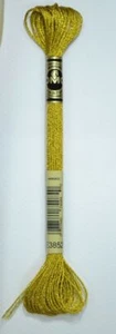 DMC Light Effects Thread E3852 DARK GOLD Embroidery Floss, 8m Skein - Picture 1 of 2