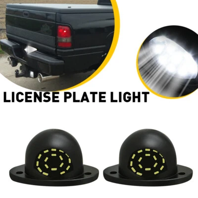 2x White LED Tag License Plate Light Rear For 1994-2001 Dodge RAM 1500 2500 3500 - Image 1 of 4