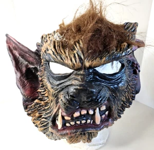 Werewolf Mask Monster Costume Party Rubber Latex 14+ Adult Halloween 2010 - Picture 1 of 6