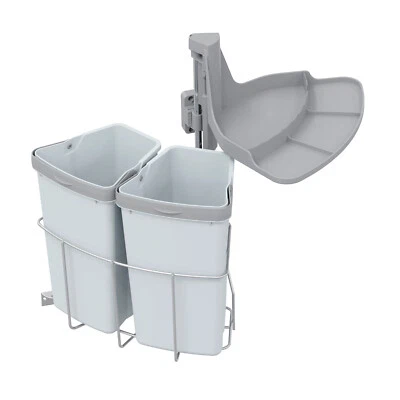 Abfallcenter 2 Schwenkeimer 9 L Mülleimer Abfalleimer Abfallsammler Mülltrennung - Bild 1 von 4