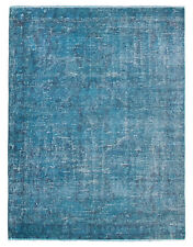 Vintage Hand-Knotted Area Rug 3'6" x 4'6" Traditional Wool Carpet