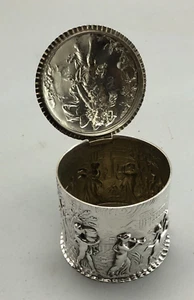 Victorian Silver Tea Caddy D&F Birmingham 1893 GEZX - Picture 1 of 4