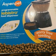 aspen pet lebistro portion control programmable pet feeder