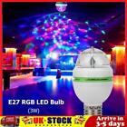 E27 RGB LED Bulb 3W Rotating Crystal Small Magic Ball Stage Party DJ Disco Light