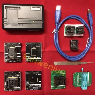 ProMan programmer repair tool+TSOP48+TSOP56 for NAND NOR FLASH 24 25 35 93series - Image 1 of 4