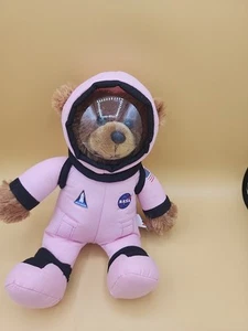 NASA Bear Astronaut Plush Aurora Pink Space Suit Kenedy Space Center Helmet - Picture 1 of 6