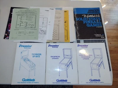Gottlieb Pinball Paperwork Lot Technical Update Service Info - Image 1 of 4