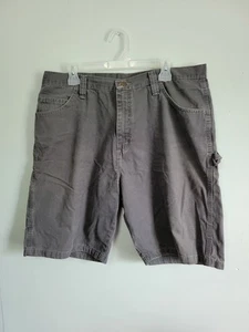 Wrangler graue Herrenshorts 38 Denim Carpenter lockere Passform entspannt grau Shorts neu ohne Etikett - Bild 1 von 6